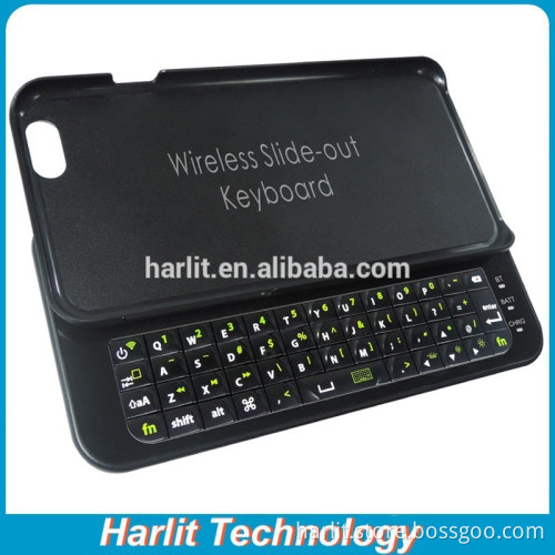 Mini Slide Out Wireless Bluetooth Keyboard With Case For iPhone 7 Pocket Keyboard With Physical Keypad For iPhone